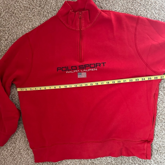 Vintage Polo Sport by Ralph Lauren 1/4 Zip Sweatshirt Size XXL - Picture 8 of 8